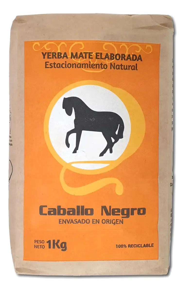 Yerba Mate Caballo Negro Tradicional X 1u De 1kg