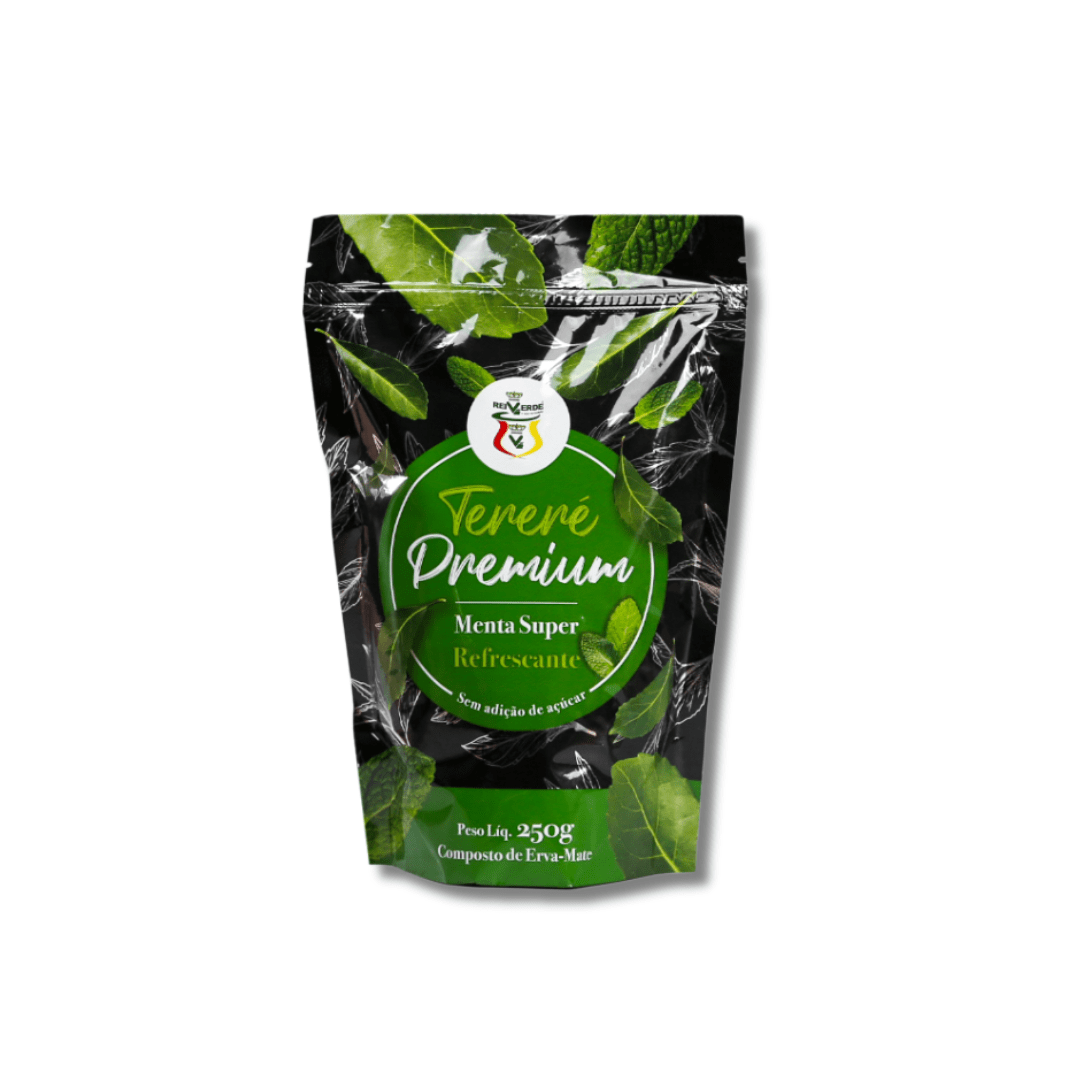 YM Rei verde tereré, menta sin azúcar, 250 grs