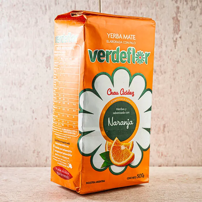 Yerba mate Naranja VerdeFlor 500 Grs.