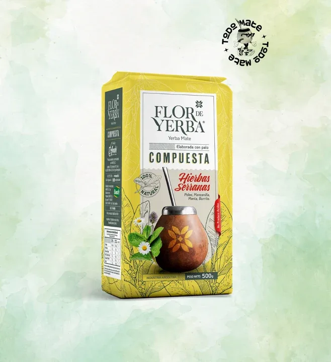 Yerba Mate Flor de Yerba Hierbas Serranas 500gr.