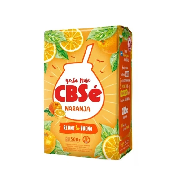 Yerba Mate CBsé de Naranja 500 grs