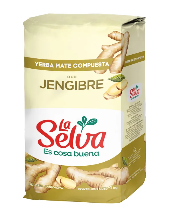 Yerba Mate La Selva 500 grs. Sabor Jengibre