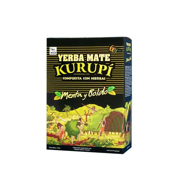 Yerba mate Kurupí Menta Boldo 500grs