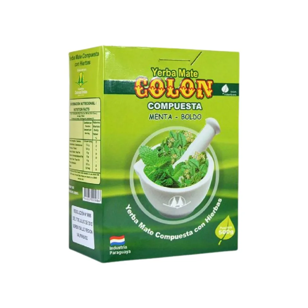 Yerba Mate Colon Menta y Boldo 500 Grs